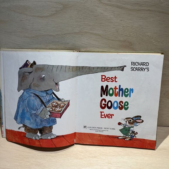 Richard Scarry's Best Mother Goose Ever, Big Golden Book, 1970 Edition - Picture 7 of 8